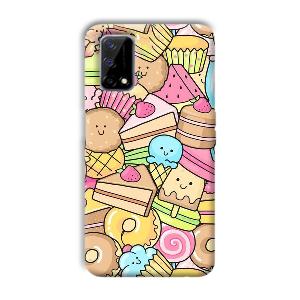 Love Desserts Phone Customized Printed Back Cover for Realme Narzo 30 Pro
