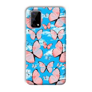 Pink Butterflies Phone Customized Printed Back Cover for Realme Narzo 30 Pro