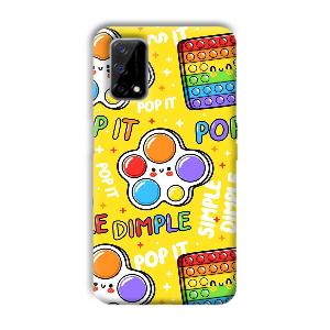 Pop It Phone Customized Printed Back Cover for Realme Narzo 30 Pro