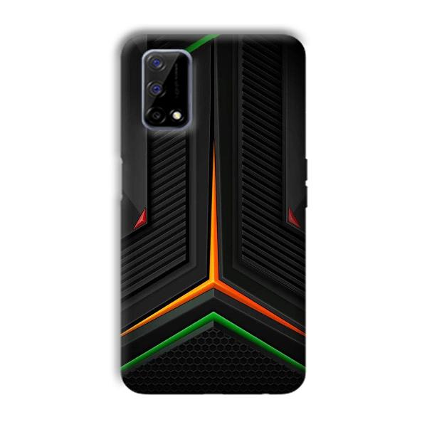 Black Design Phone Customized Printed Back Cover for Realme Narzo 30 Pro