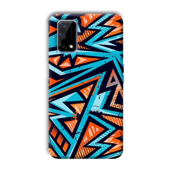 Zig Zag Pattern Phone Customized Printed Back Cover for Realme Narzo 30 Pro