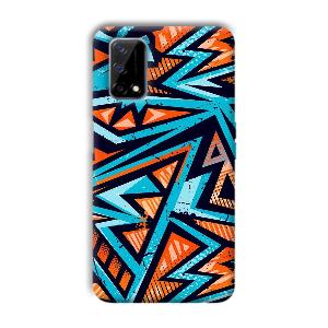 Zig Zag Pattern Phone Customized Printed Back Cover for Realme Narzo 30 Pro