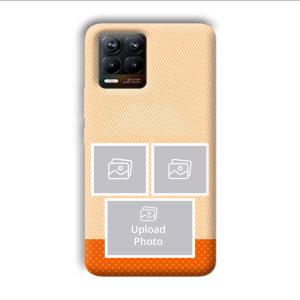 Orange Background Customized Printed Back Cover for Realme 8