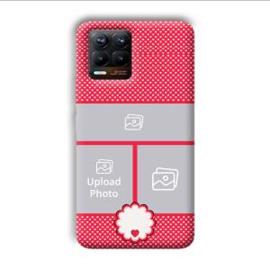Little Hearts Customized Printed Back Cover for Realme 8
