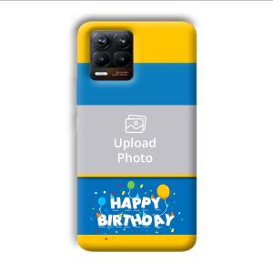 Happy Birthday Customized Printed Back Cover for Realme 8