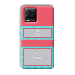 Blue Pink Customized Printed Back Cover for Realme 8