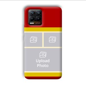Red Yellow Collage Customized Printed Back Cover for Realme 8