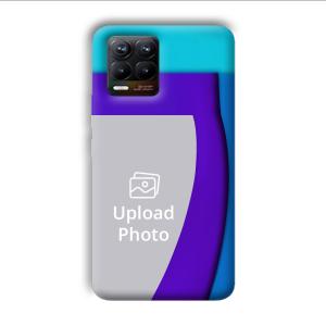 Blue Waves Customized Printed Back Cover for Realme 8