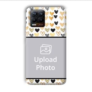 Small Hearts Customized Printed Back Cover for Realme 8