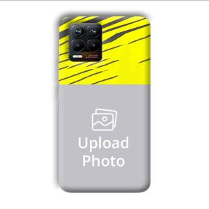 Yellow Lines Customized Printed Back Cover for Realme 8