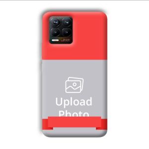 Red Design Customized Printed Back Cover for Realme 8