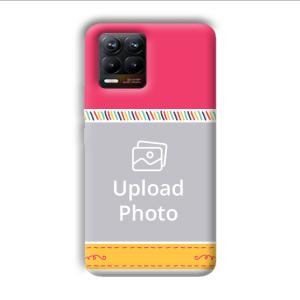 Pink Yellow Customized Printed Back Cover for Realme 8