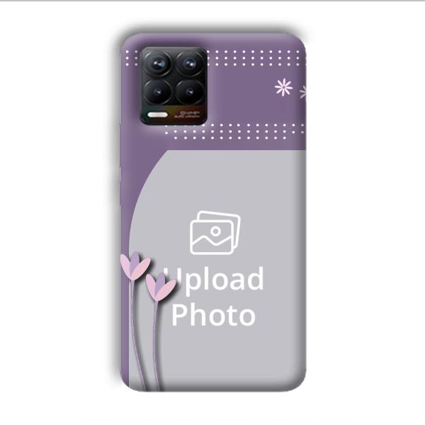 Lilac Pattern Customized Printed Back Cover for Realme 8