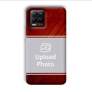 Solid Red Customized Printed Back Cover for Realme 8