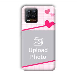 Pink Check Customized Printed Back Cover for Realme 8