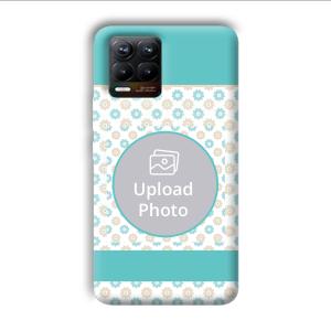 Blue Flowers Customized Printed Back Cover for Realme 8