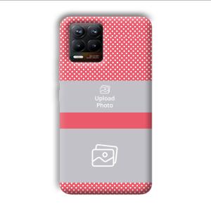 Pink Polka Customized Printed Back Cover for Realme 8