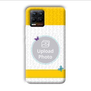 Butterflies & Yellow Customized Printed Back Cover for Realme 8