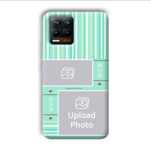 Mom Dad Customized Printed Back Cover for Realme 8