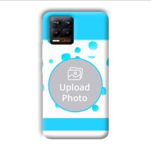 Bluish Customized Printed Back Cover for Realme 8