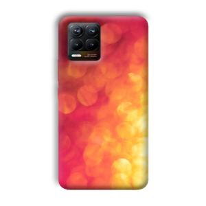 Red Orange Phone Customized Printed Back Cover for Realme 8