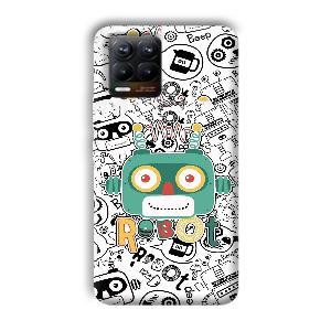 Animated Robot Phone Customized Printed Back Cover for Realme 8