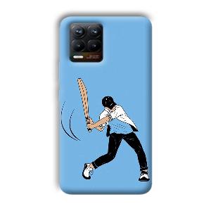 Cricketer Phone Customized Printed Back Cover for Realme 8
