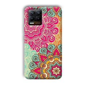 Floral Design Phone Customized Printed Back Cover for Realme 8