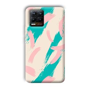 Pinkish Blue Phone Customized Printed Back Cover for Realme 8