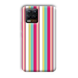 Lines Pattern Phone Customized Printed Back Cover for Realme 8