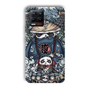 Panda Q Phone Customized Printed Back Cover for Realme 8