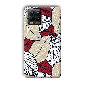 Leafy Pattern Phone Customized Printed Back Cover for Realme 8