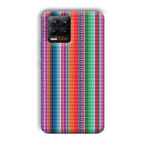 Fabric Pattern Phone Customized Printed Back Cover for Realme 8