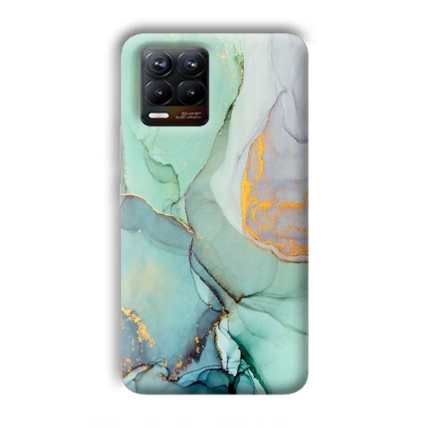 Green Marble Phone Customized Printed Back Cover for Realme 8
