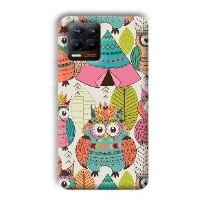 Fancy Owl Phone Customized Printed Back Cover for Realme 8