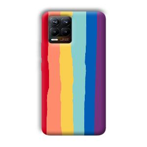 Vertical Paint Phone Customized Printed Back Cover for Realme 8