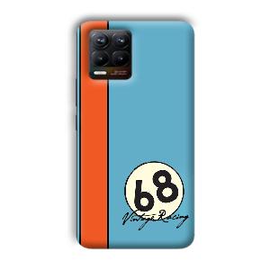 Vintage Racing Phone Customized Printed Back Cover for Realme 8