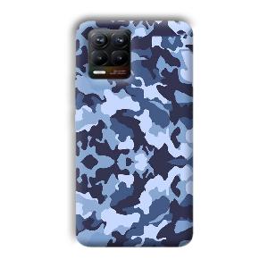 Blue Patterns Phone Customized Printed Back Cover for Realme 8