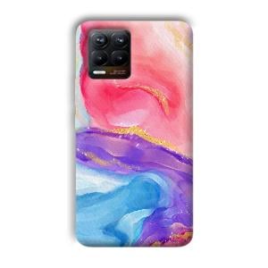 Water Colors Phone Customized Printed Back Cover for Realme 8