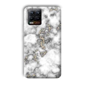 Grey White Design Phone Customized Printed Back Cover for Realme 8