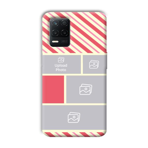Diagnol Frame Customized Printed Back Cover for Realme 8 5G