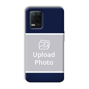 Blue White Customized Printed Back Cover for Realme 8 5G