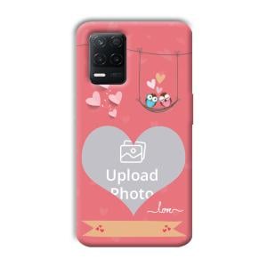 Love Birds Design Customized Printed Back Cover for Realme 8 5G