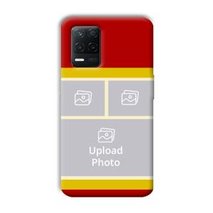 Red Yellow Collage Customized Printed Back Cover for Realme 8 5G
