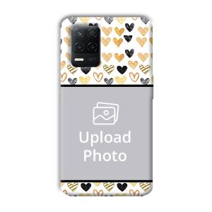 Small Hearts Customized Printed Back Cover for Realme 8 5G