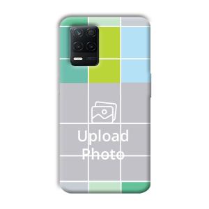 Grid Customized Printed Back Cover for Realme 8 5G