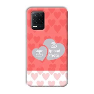 2 Hearts Customized Printed Back Cover for Realme 8 5G