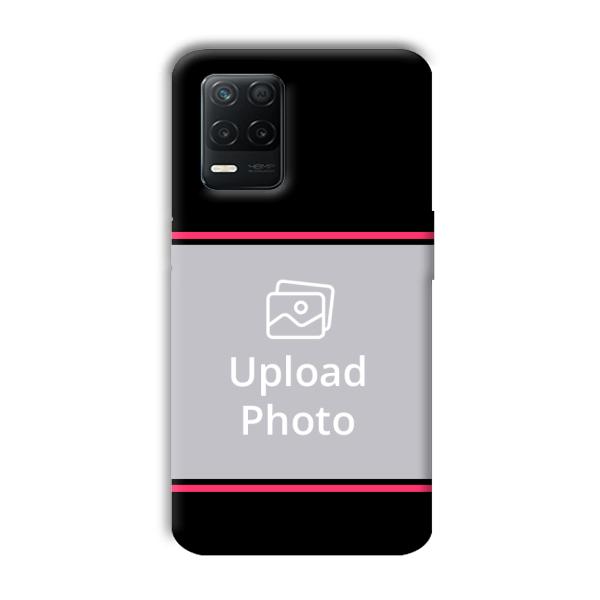 Pink Lines Customized Printed Back Cover for Realme 8 5G