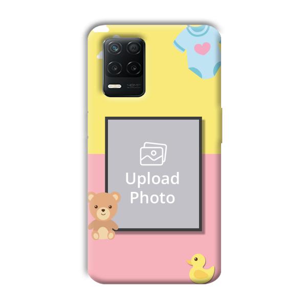 Teddy Bear Baby Design Customized Printed Back Cover for Realme 8 5G