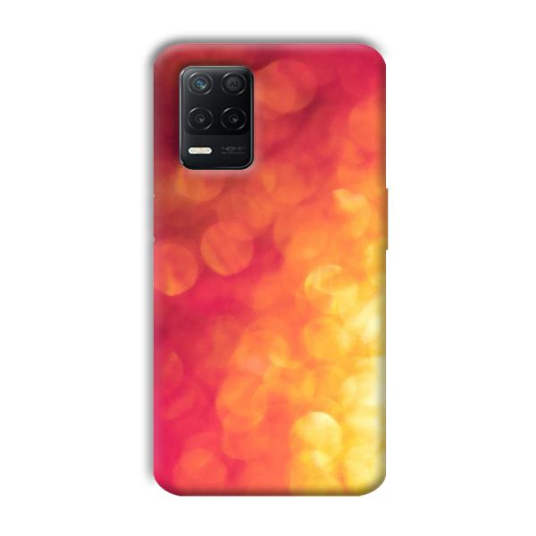 Red Orange Phone Customized Printed Back Cover for Realme 8 5G